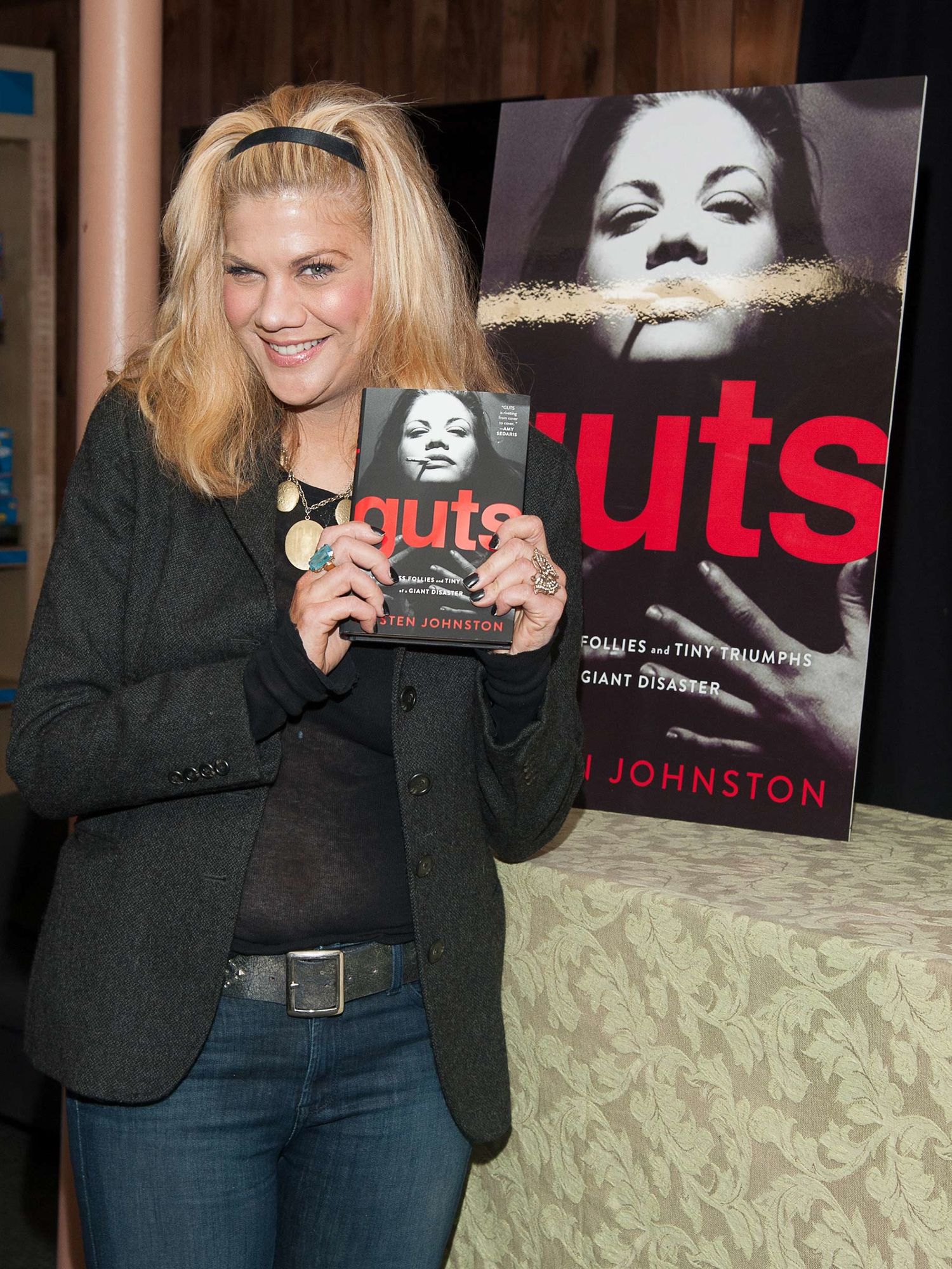 Actress Kristen Johnston promoting her memoir.