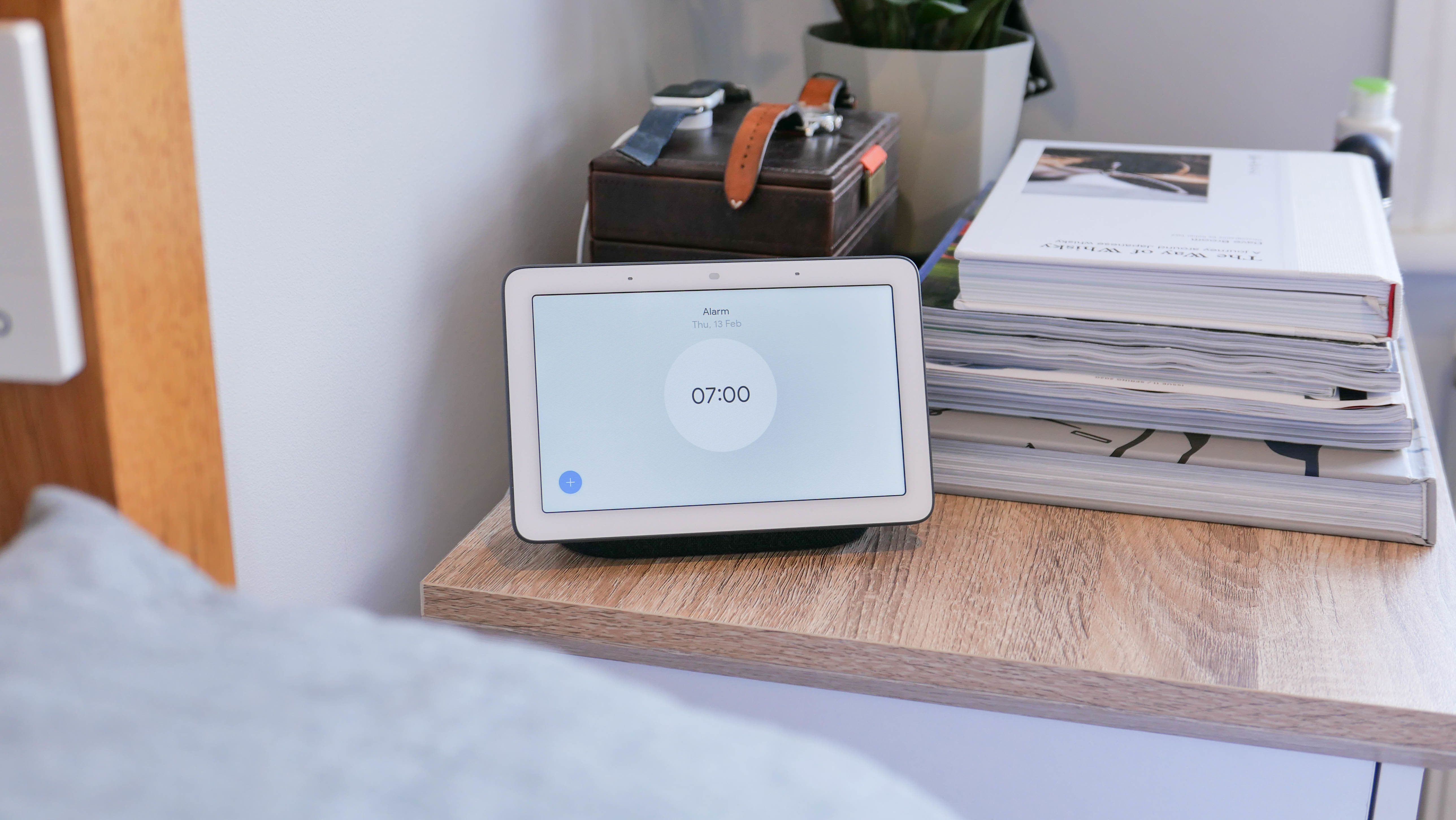 google home hub bedside