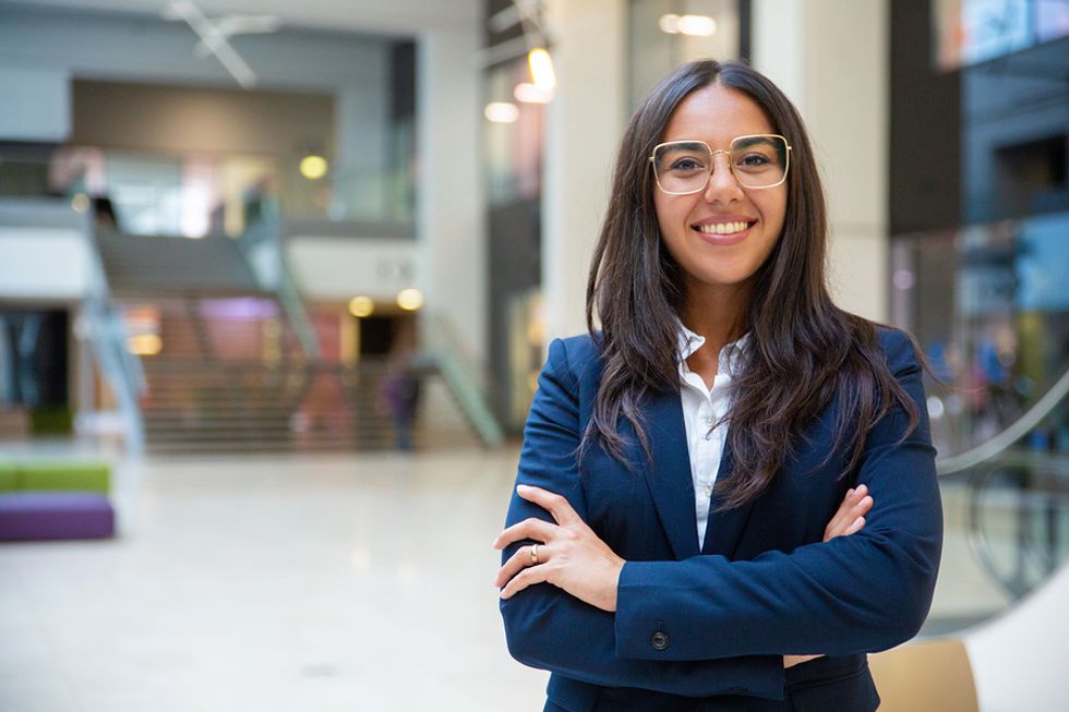 Professional woman with good soft skills