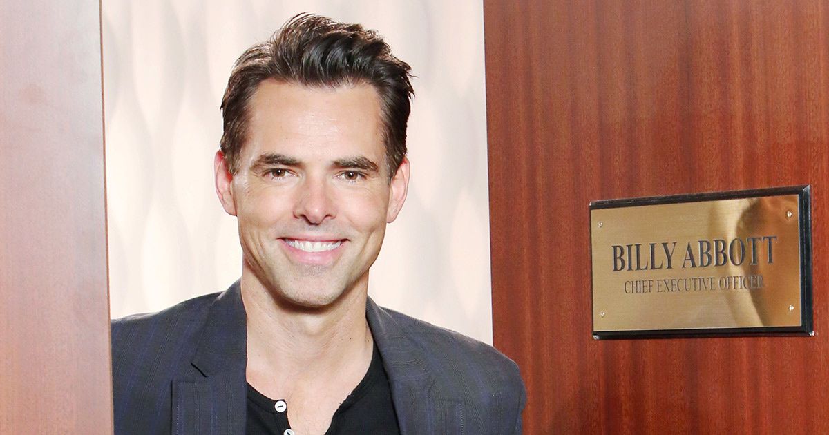 Jason Thompson as Billy Abbott on soap opera The Young and the Restless.