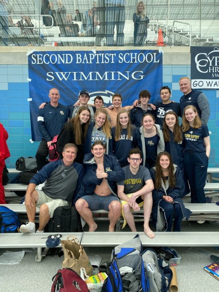 Second Baptist School has solid performances at TAPPS State Swim meet