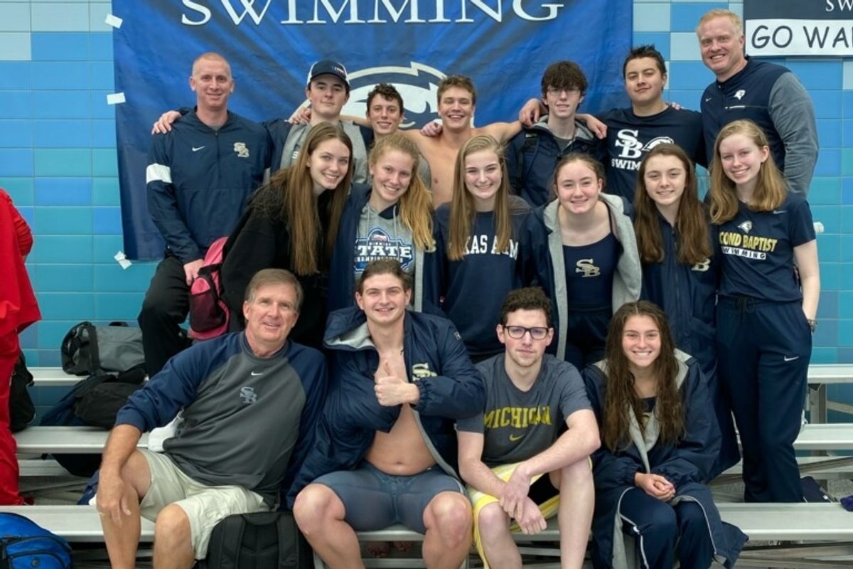 Second Baptist School has solid performances at TAPPS State Swim meet