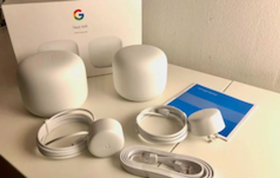 Nest Wifi router and nodes