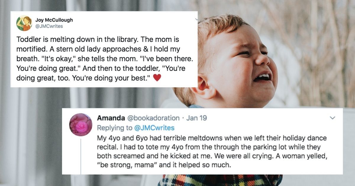 Parents of kids mid-meltdown get support instead of judgment, and it's so dang beautiful