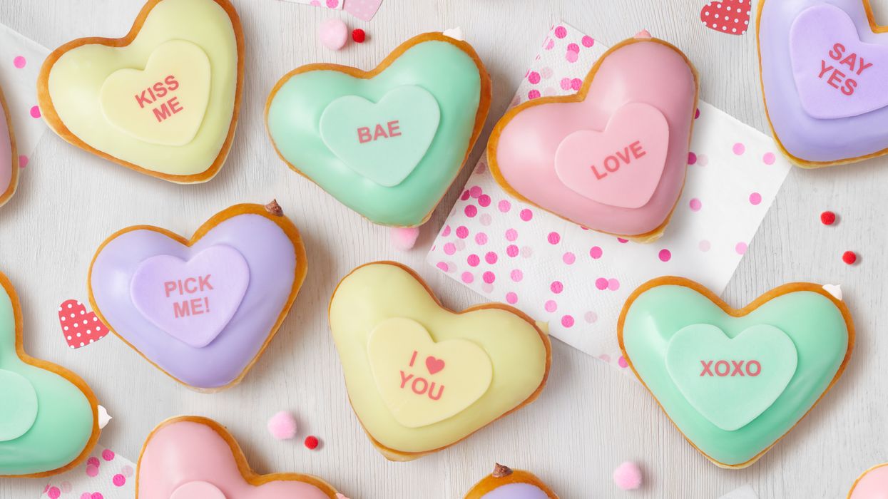 Krispy Kreme's conversation hearts doughnuts are back in 4 flavors