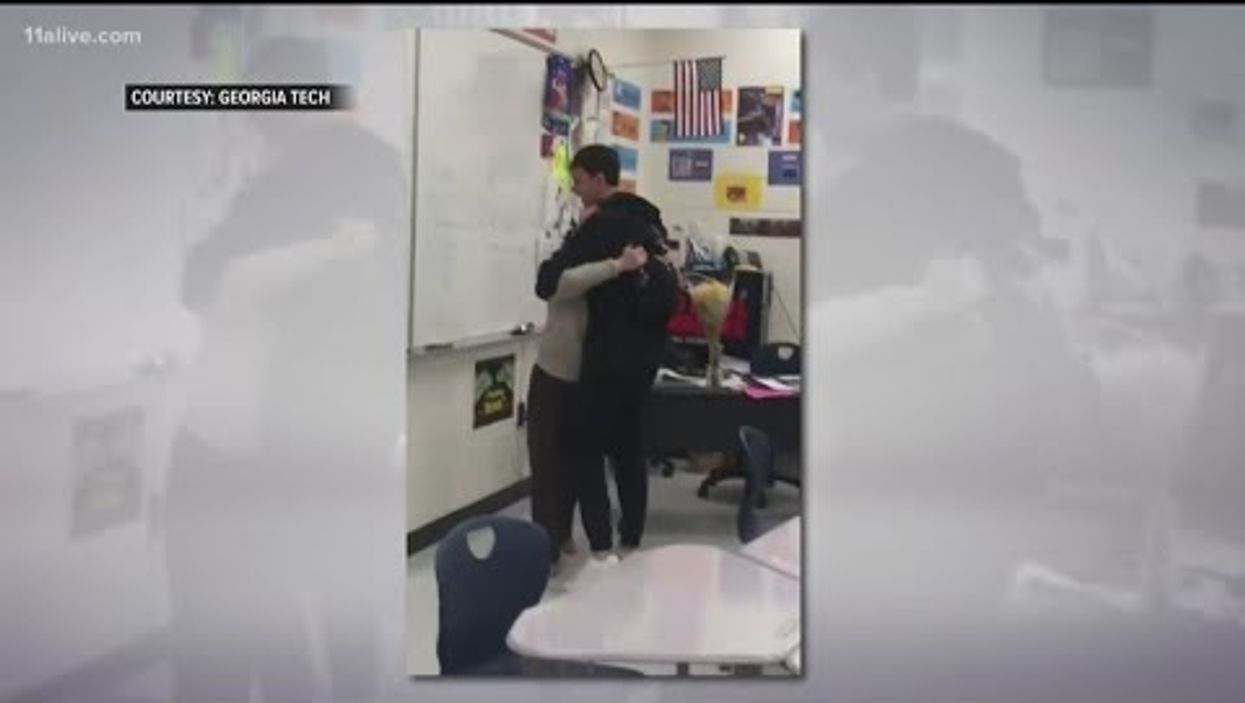 Georgia student surprises teacher with college acceptance news, and it is pure joy