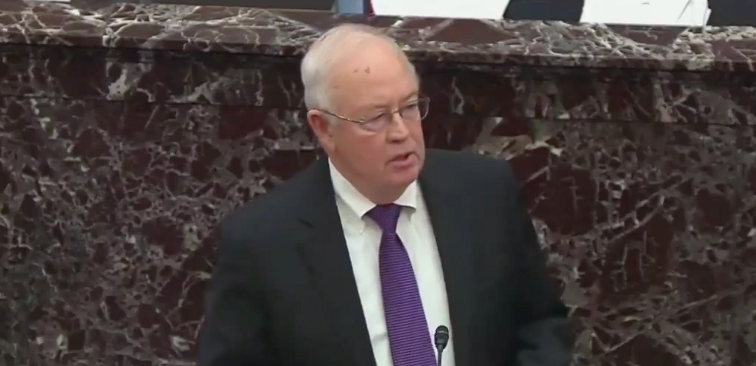 Ken Starr Defended Trump by Complaining About Frivolous Impeachments, So Someone Added a Laugh Track and It's Perfect