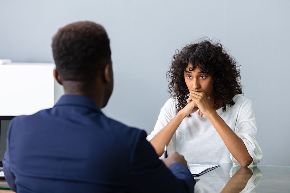 Professional woman doesn't know how to handle an illegal interview question