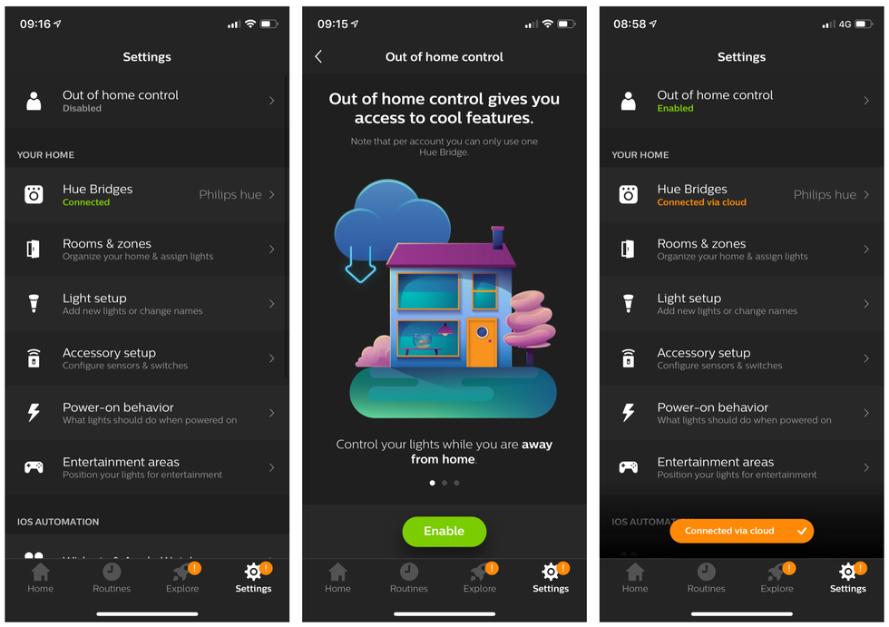 Philips Hue smartphone app