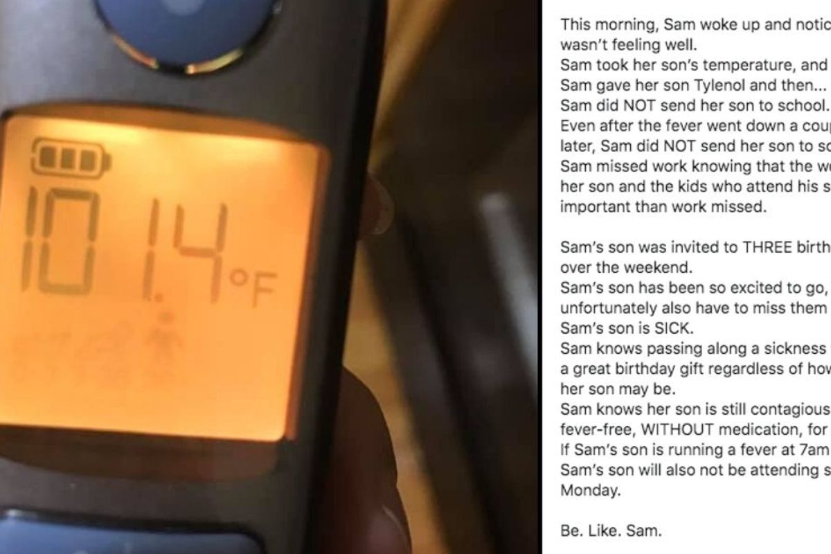 sick kids, kids stay home, parenting advice
