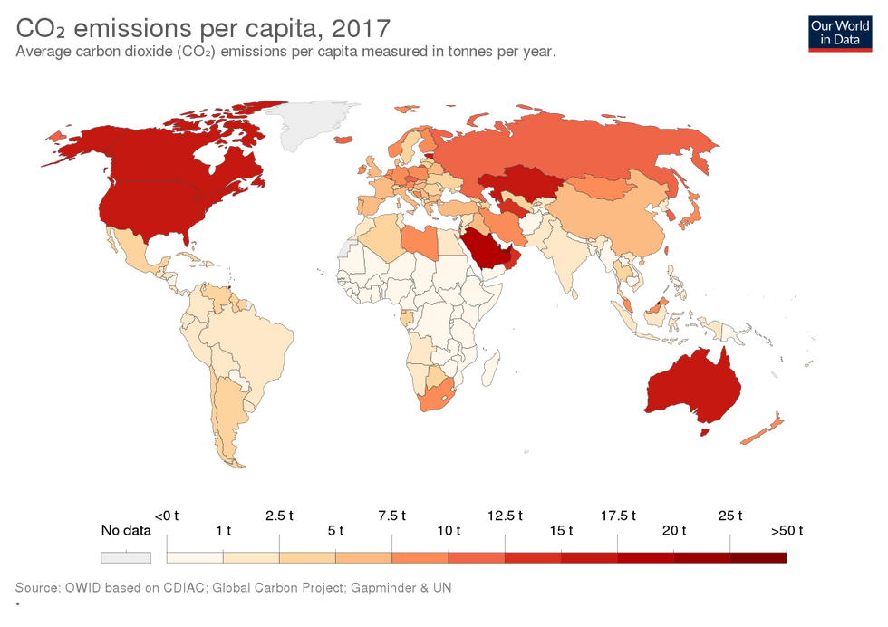 CO2 Per Capita Map