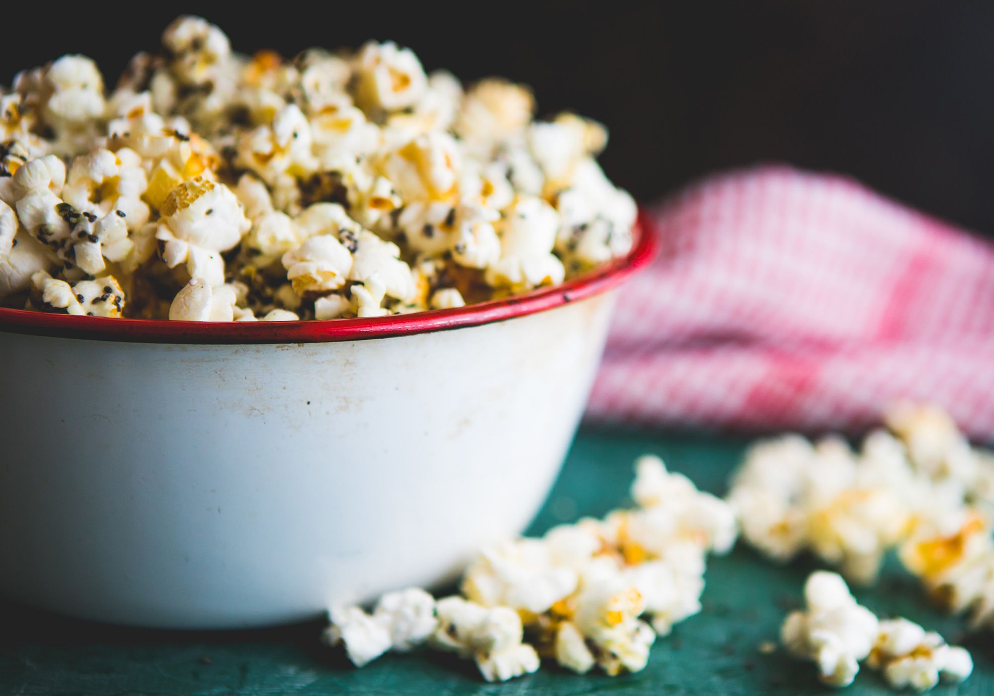 A bowl of popcorn