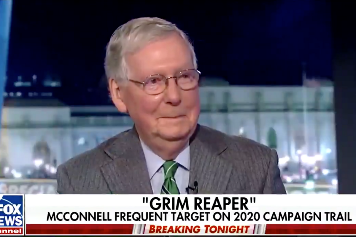 Amy McGrath, Please Beat Mitch McConnell Now, We Are All Sick Of His Stupid Face