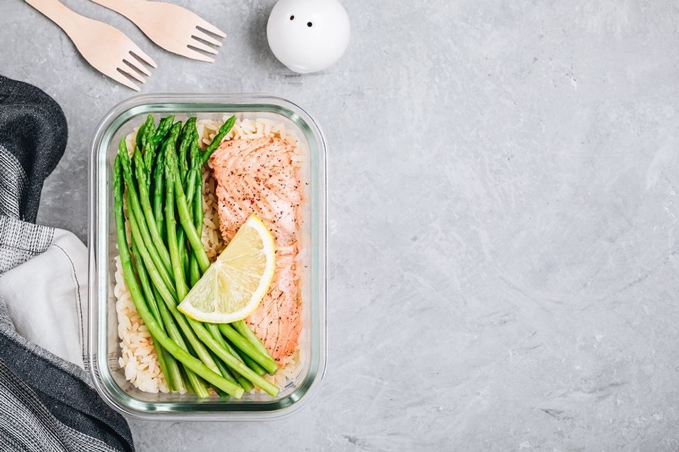 Salmon is a great work lunch full of omega-3 fatty acids