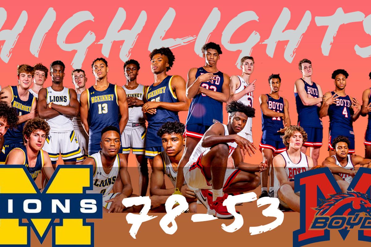 HOOPS HIGHLIGHT: McKinney vs McKinney Boyd - Men