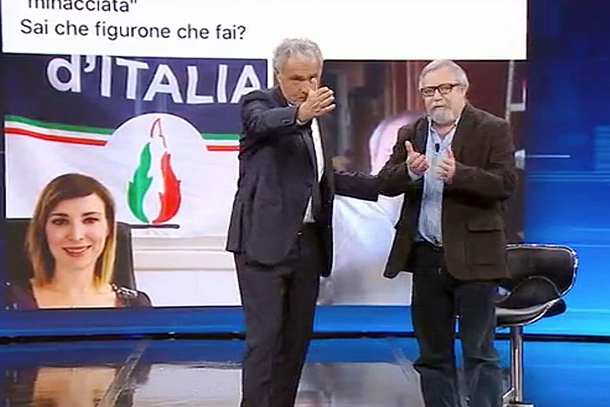 Il brigatista Etro sputa sui morti in diretta tv