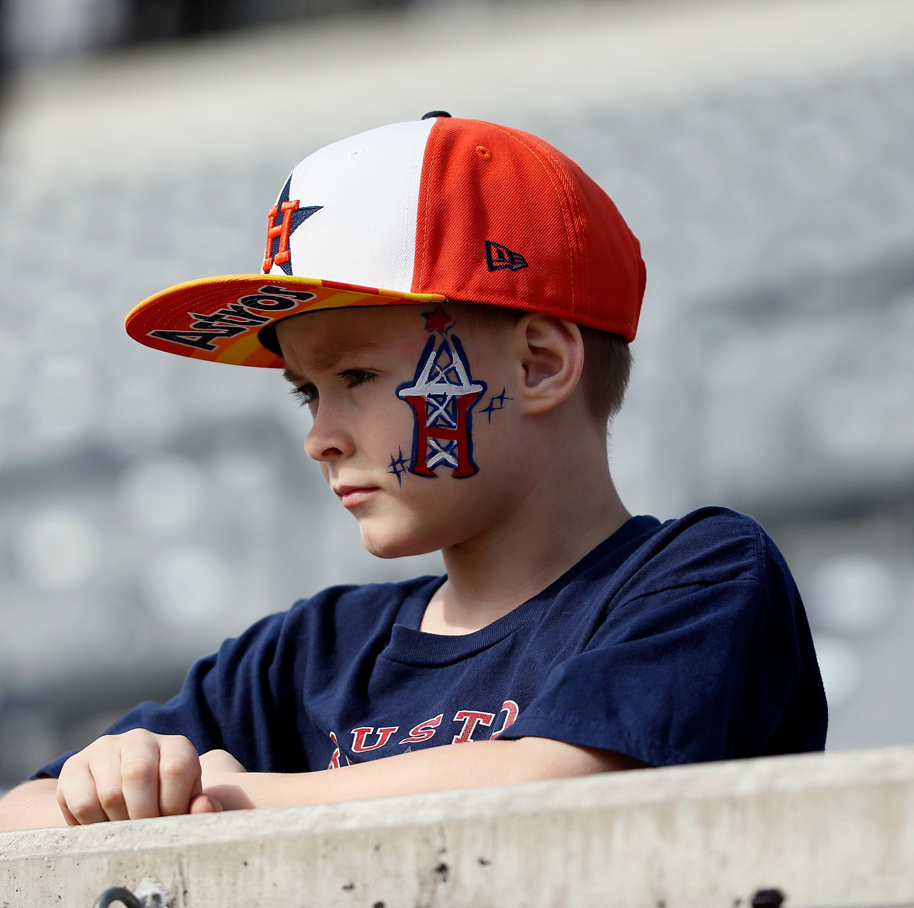 Astros fans at a playoff game
