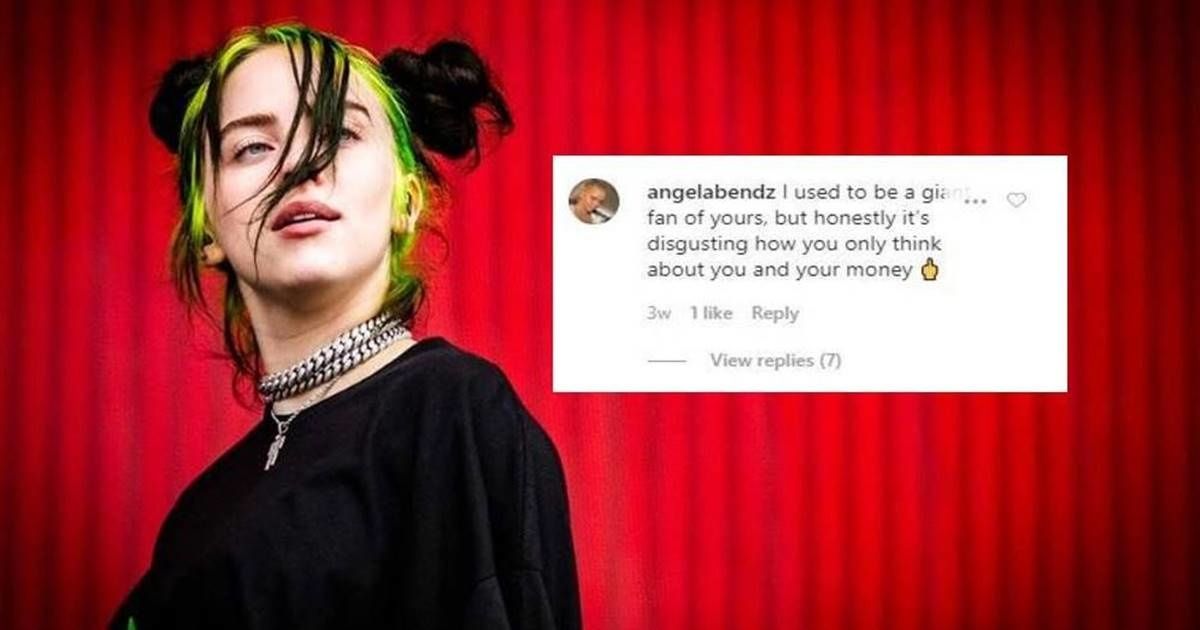 Billie Eilish says Instagram comments were ruining her life. So she quit reading them. Smart.