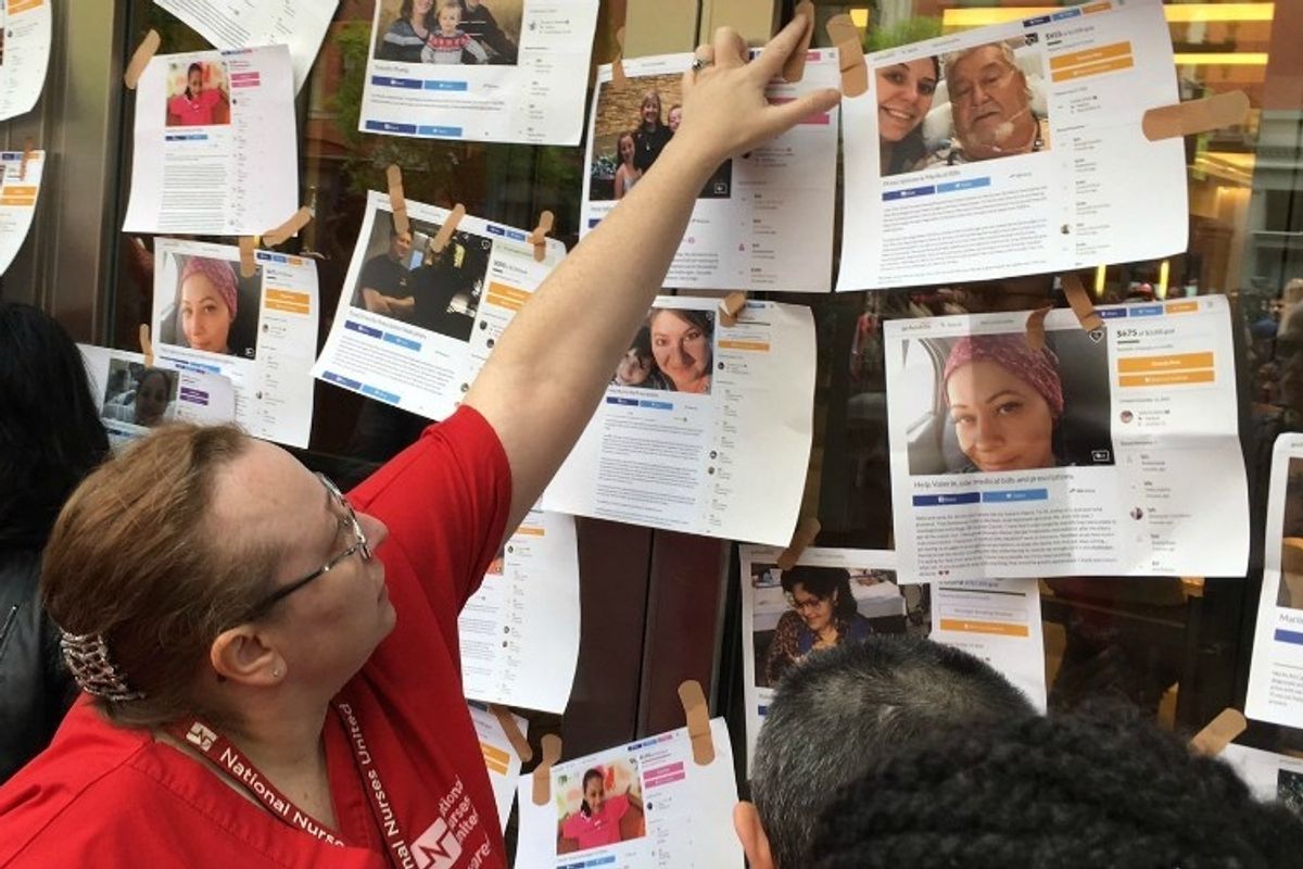 A disturbing new survey says 8 million people have used crowdfunding to cover medical costs