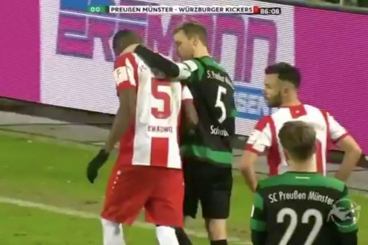 racism soccer, preussen munster, würzburger kickers