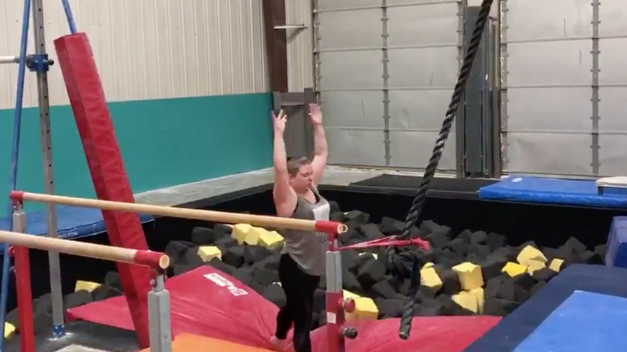 Mom Goes Viral After Conquering Her Fears By Absolutely Crushing A Gymnastics Move That She Was Afraid To Do As A Teen
