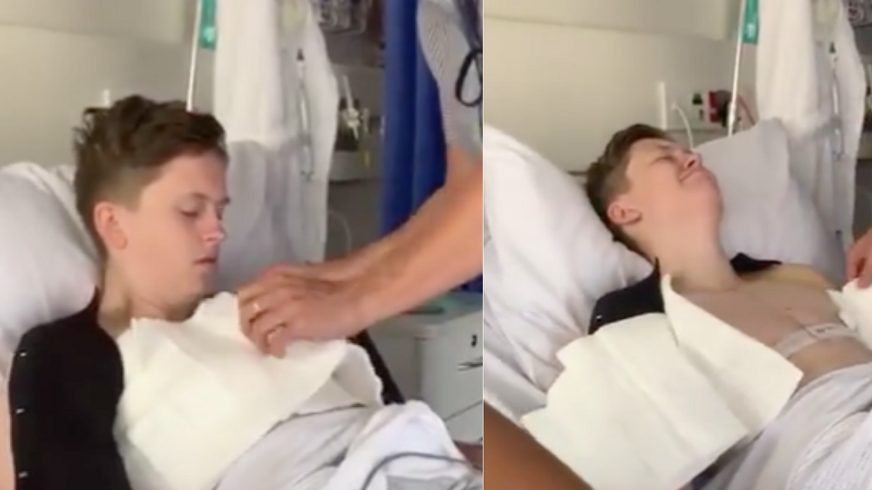 Transgender Man's Emotional Reaction After Seeing His Chest For The First Time Following Top Surgery Has The Internet Cheering