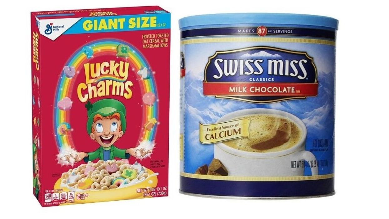 A Lucky Charms Swiss Miss hot chocolate mix is happening