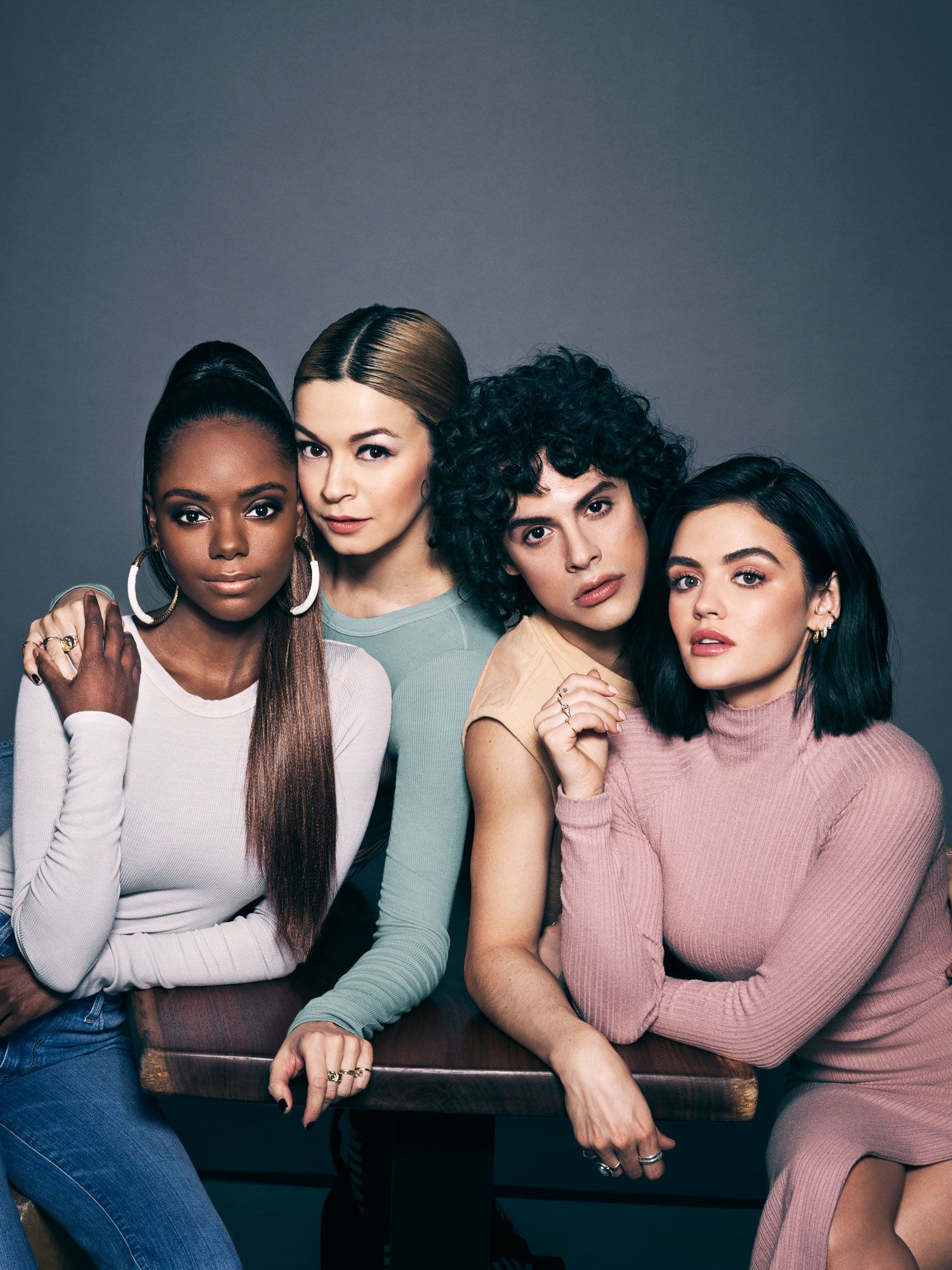 The close-knit cast of TV show Katy Keene.