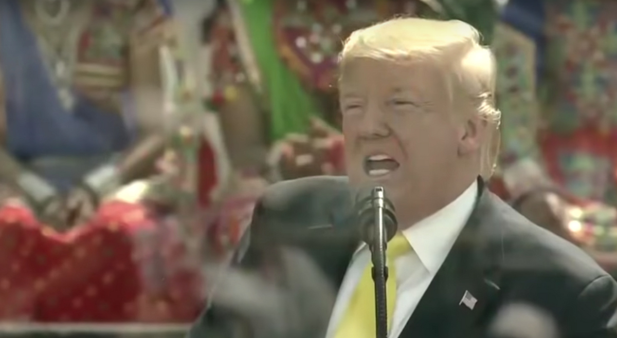 This Video of Crowds Streaming Out of Indian Stadium During Trump's Speech Is the Schadenfreude We Needed