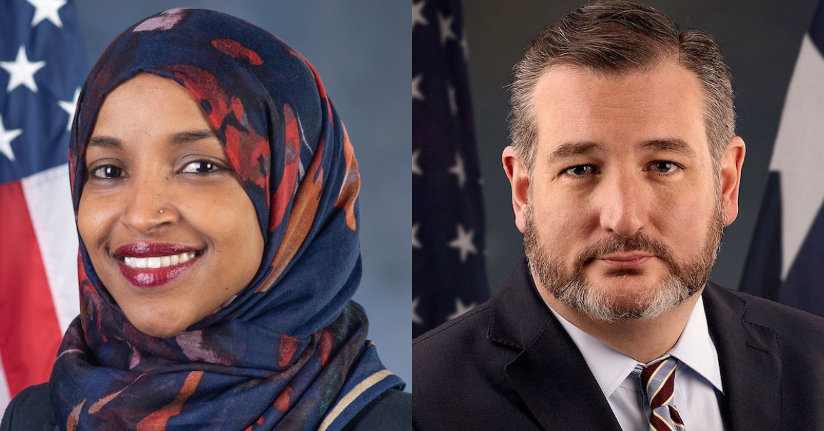 Ilhan Omar Listed All the Things About Her That Trigger Conservatives and Ted Cruz's Response Proved Her Point