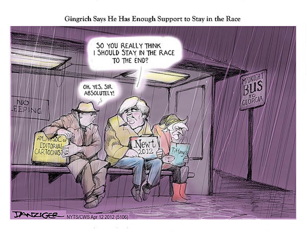 Gingrich Says He Has Enough Support To Stay In The Race