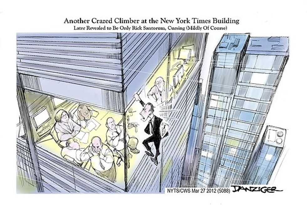 Rick Santorum Visits The New York Times