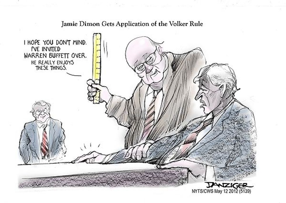 Jamie Dimon Gets Application Of The Volcker Rule