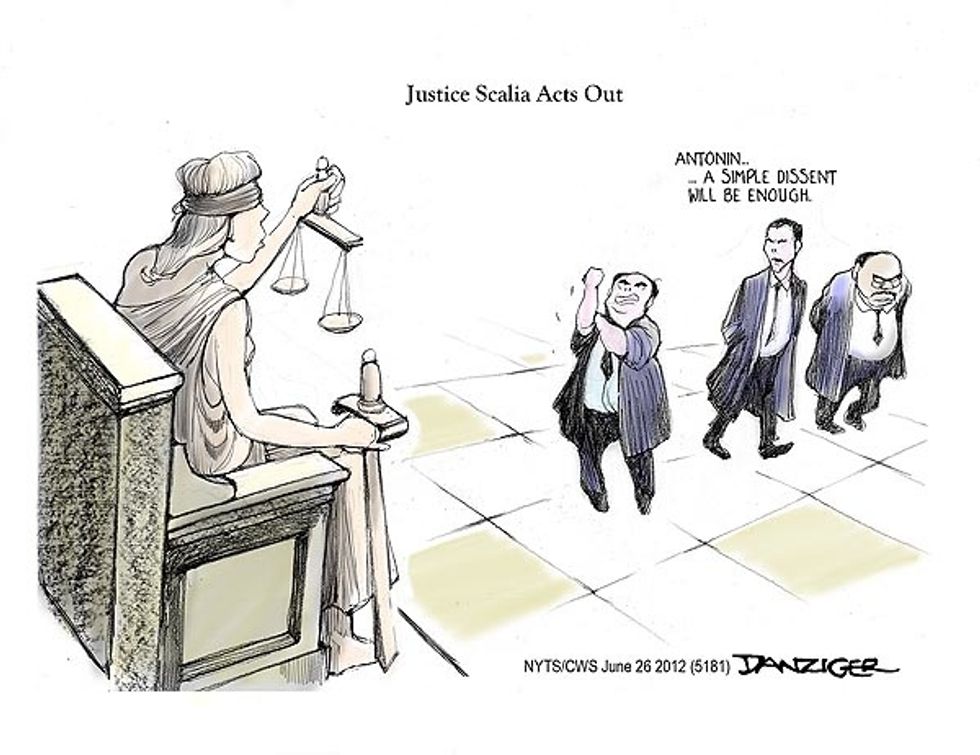 Justice Scalia Acts Out