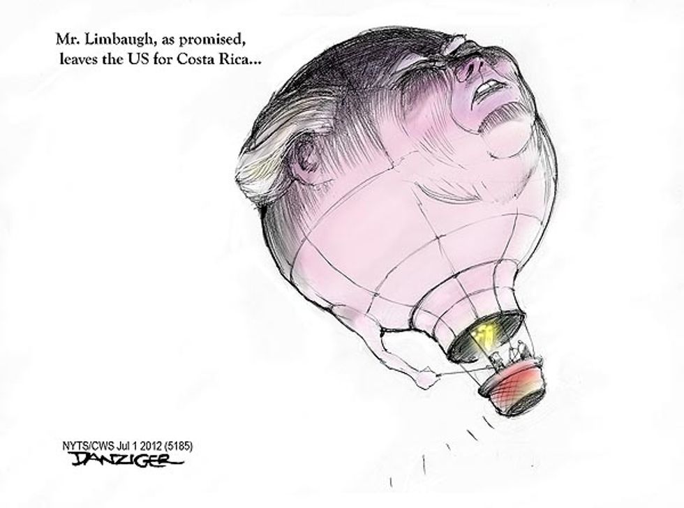 Rush Limbaugh Leaves For Costa Rica
