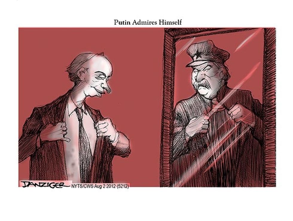 Putin Admires Himself