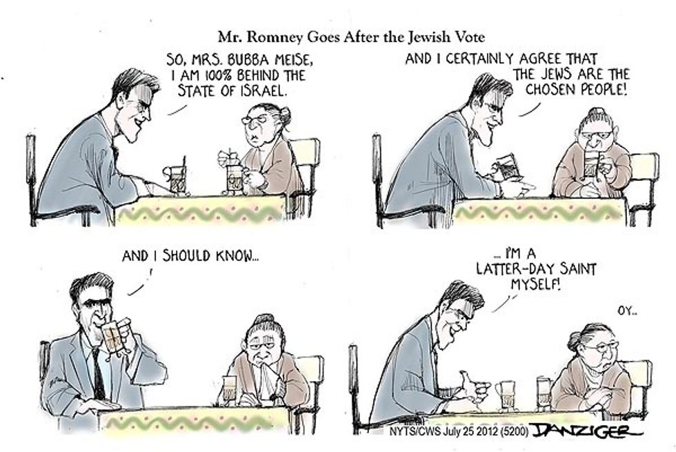 Mr. Romney Goes After The Jewish Vote