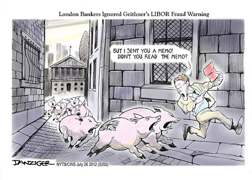 London Bankers Ignored Geithner’s LIBOR Fraud Warning