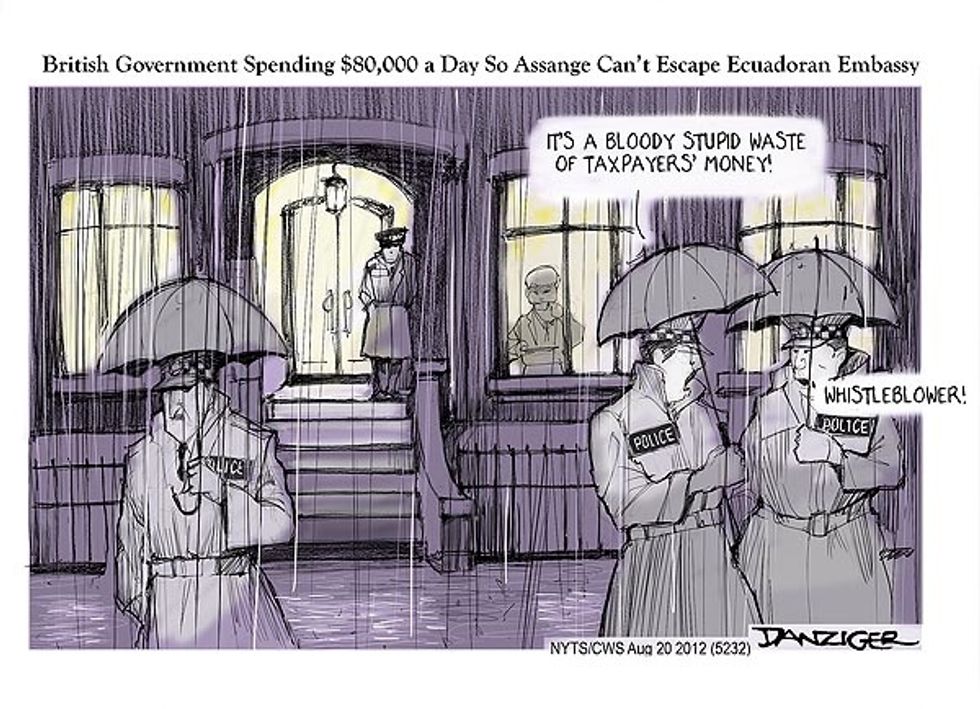 British Government Keeps An Eye On Assange
