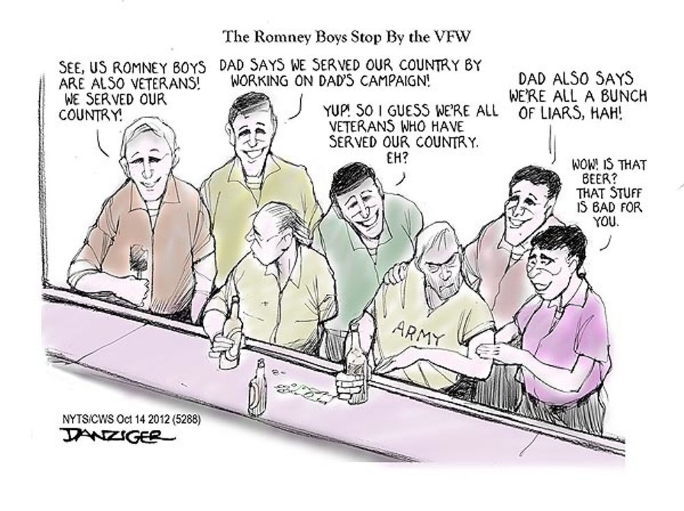The Romney Boys Stop By The VFW
