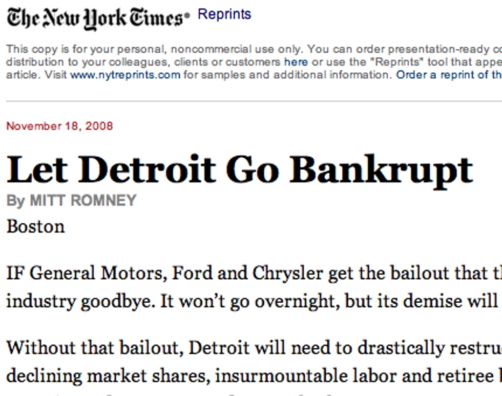 The Romneys Made Millions Off The Auto Rescue Mitt Opposed