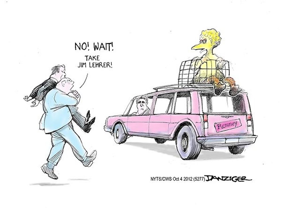 Romney Takes Big Bird For A Ride