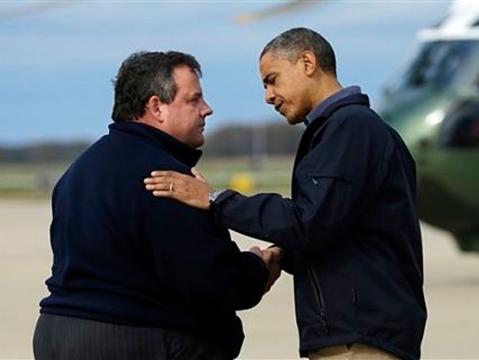 PHOTOS: Obama, Christie Tour Storm Damage In New Jersey