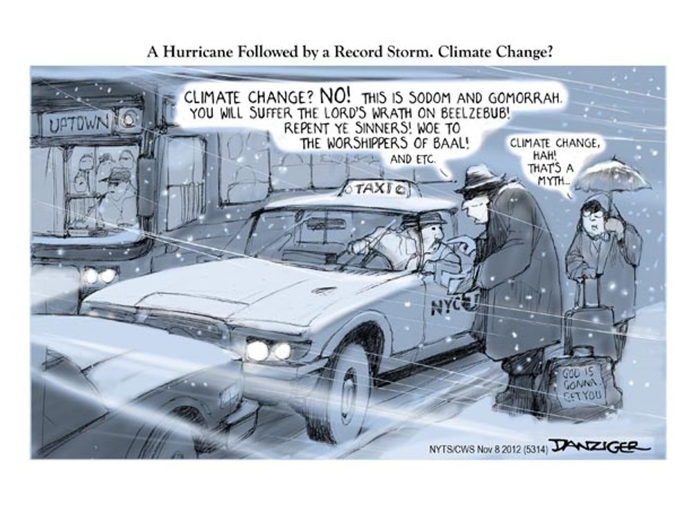 A Hurricane Followed By A Record Storm. Climate Change?