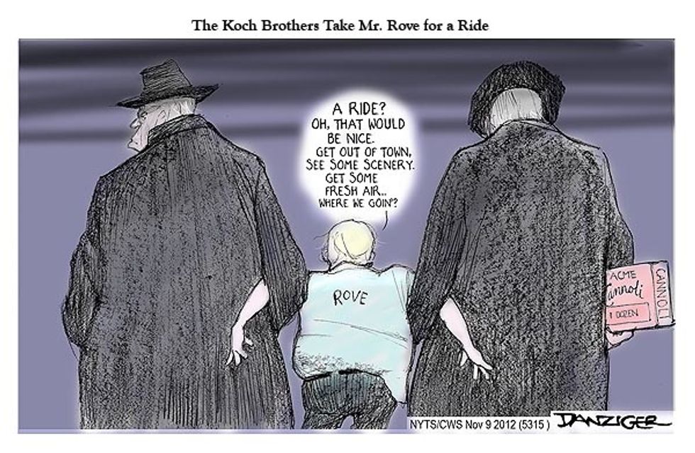 The Koch Brothers Take Mr. Rove For A Ride