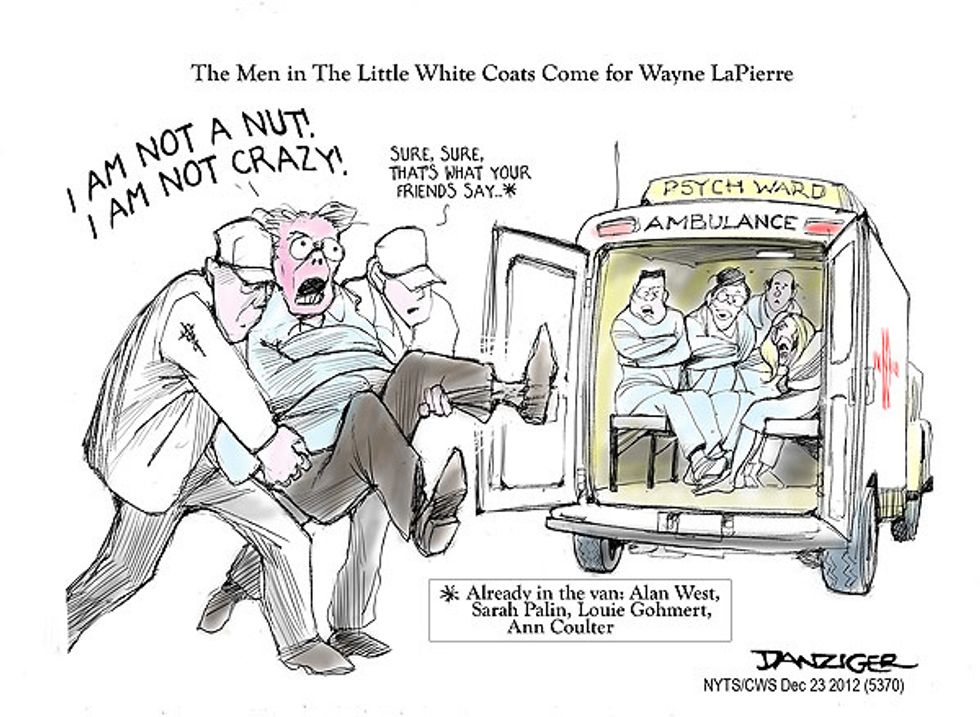 The Men In The Little White Coats Come For Wayne LaPierre