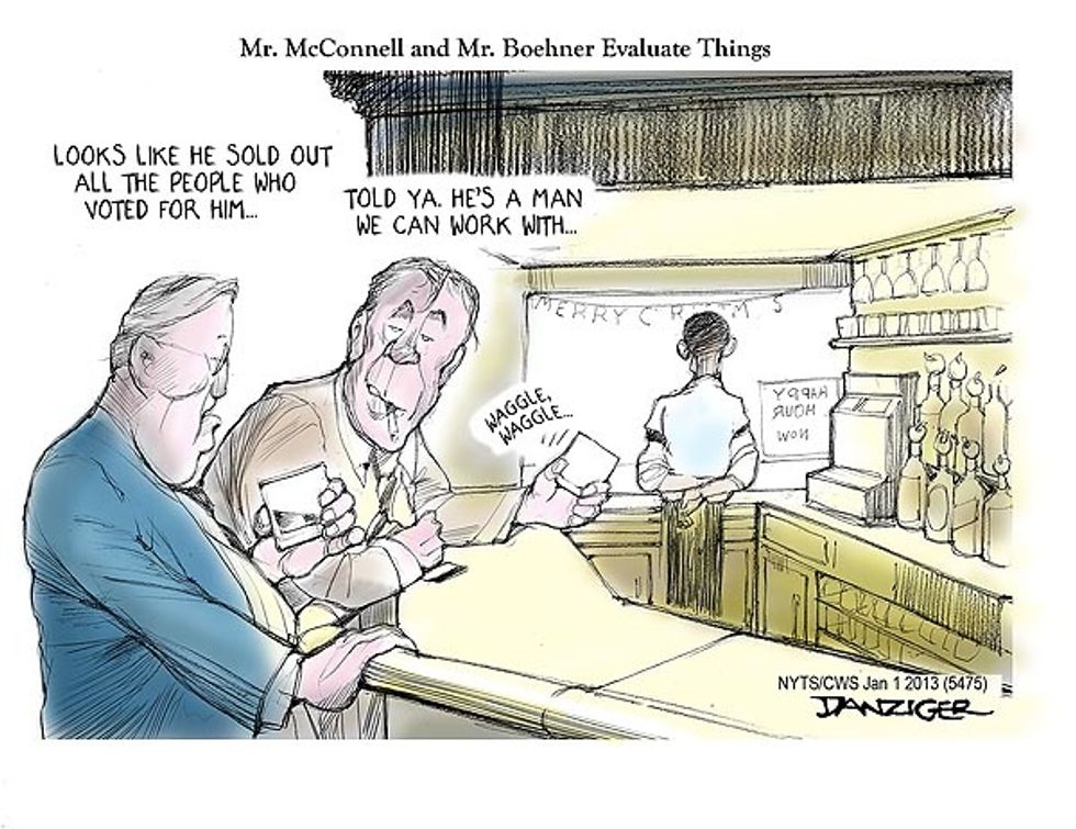 Mr. McConnell And Mr. Boehner Evaluate Things