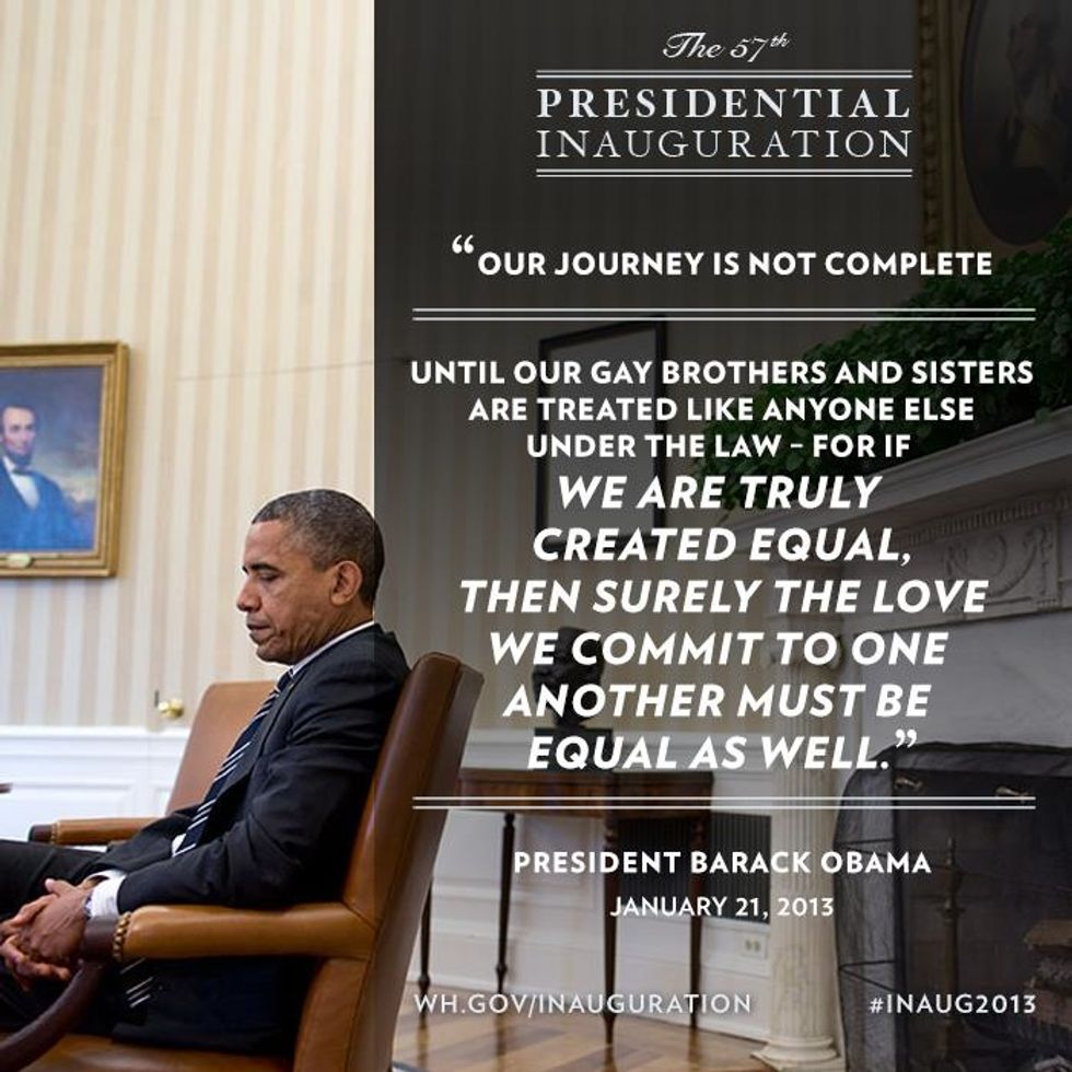 Ushering In His Second Term, Obama Stands Up For Gay Civil Rights
