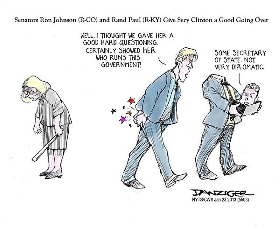 Senators Johnson And Paul Give Secretary Clinton A Good Going Over