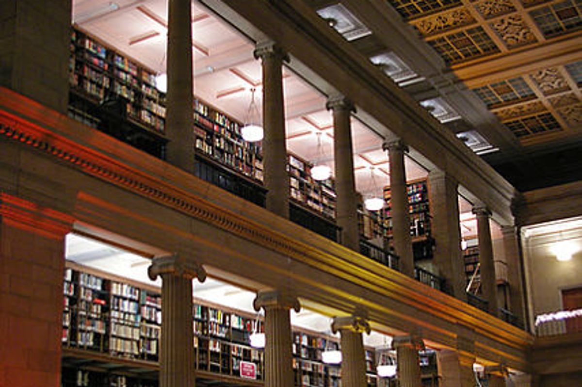 a library corner with a book